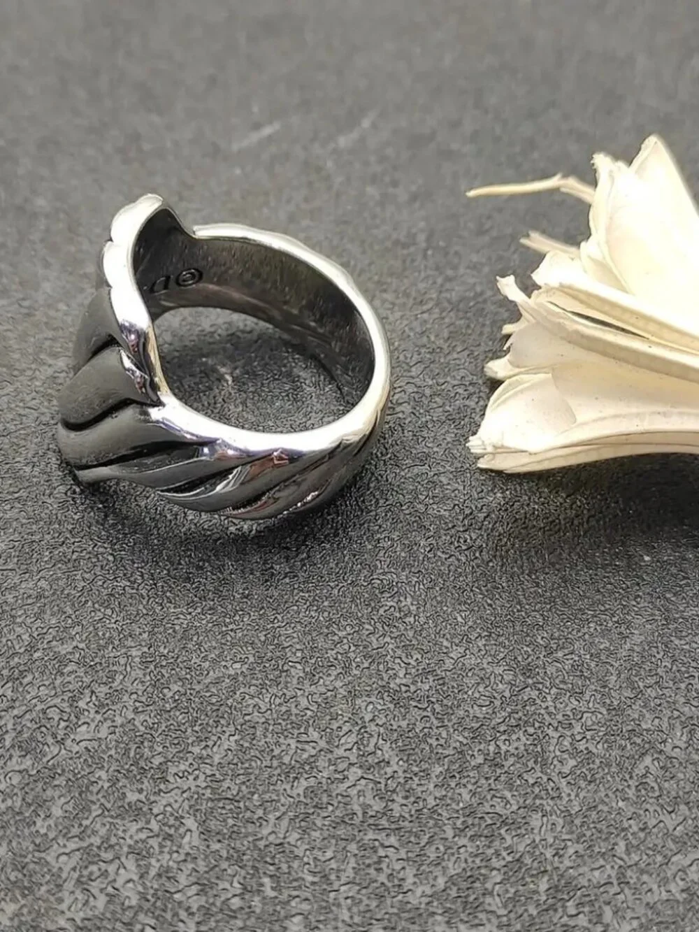 David Yurman Silver Wave Ring